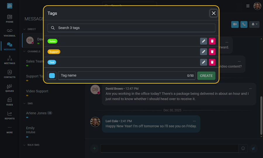 Create Tags